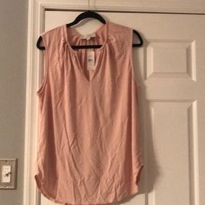 Brand new with tags Loft pale pink top.